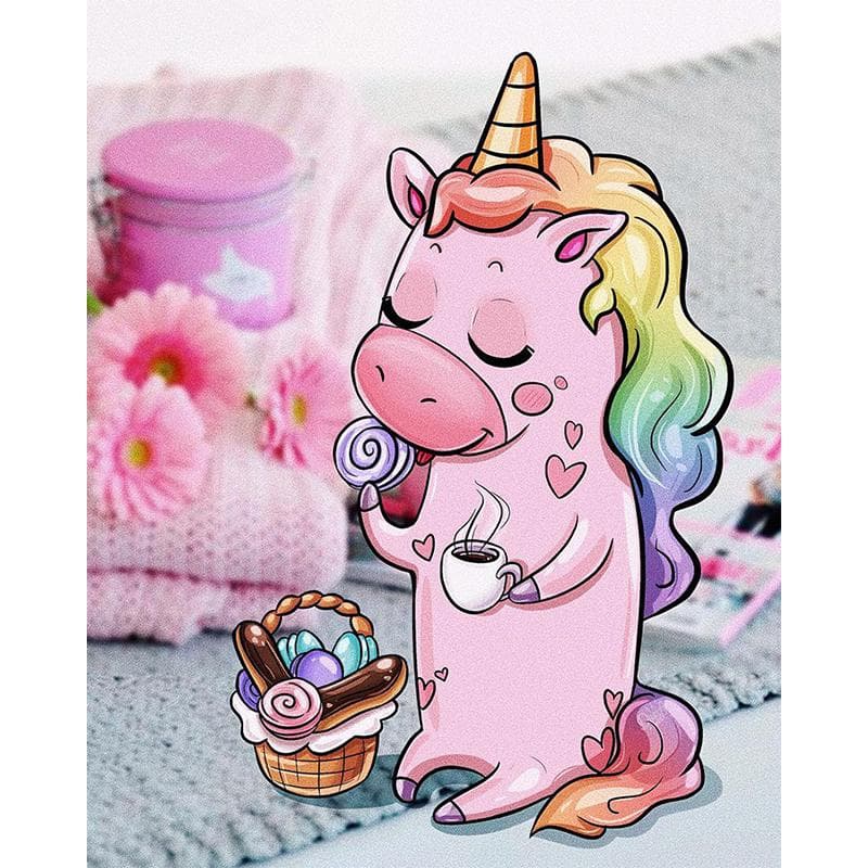 DIY 5D Diamond Painting Cartoon Animal Unicorn Cross Stitch Set Diamond Embroidery 20X30CM