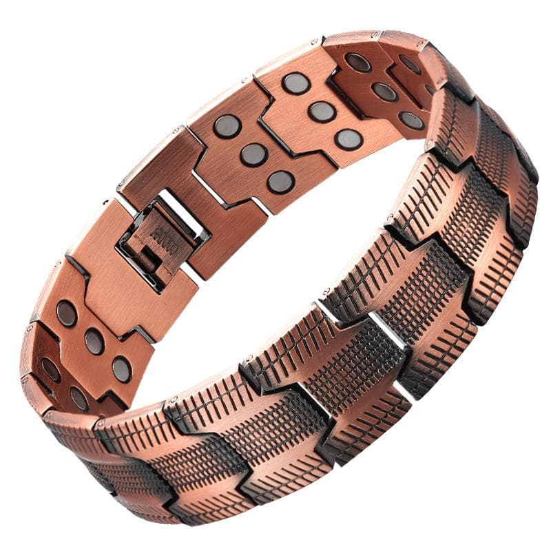 Magnetic Therapy Copper Bracelets For Men Magnetic Bracelet With 3 Row Neodymium Magnets Adjustable Length Bracelet Arthritis Pain Relief