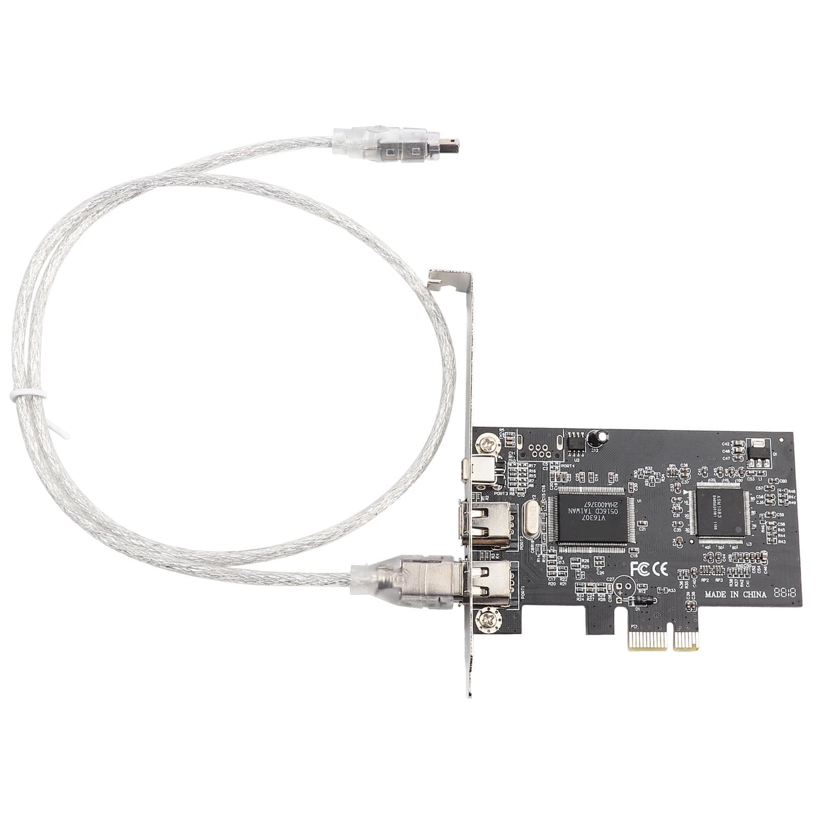 PCIE PCI Express FireWire 1394a IEEE 1394 Controller Card with Firewire Cable