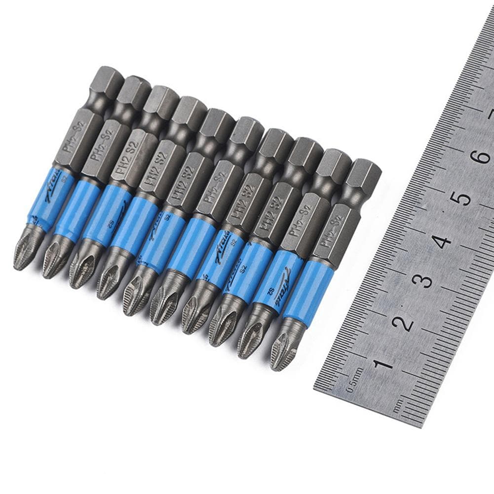 10Pcs Non slip Alloy Steel Cross Screwdriver Bits Set Accessories