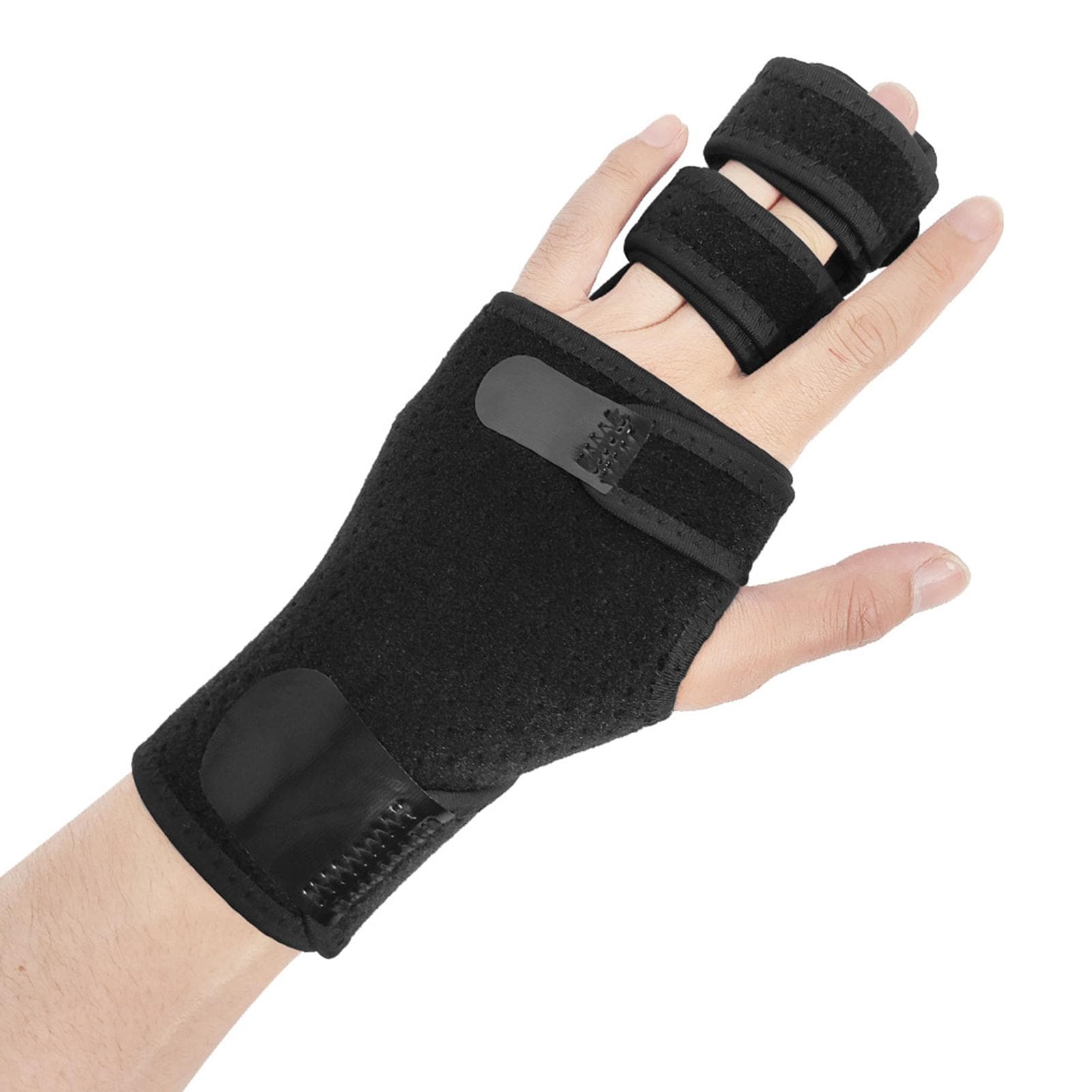 Finger Guards with Removable Splint Finger Support Brace Two or Three Fingers Stabilizer Adjustable Left
