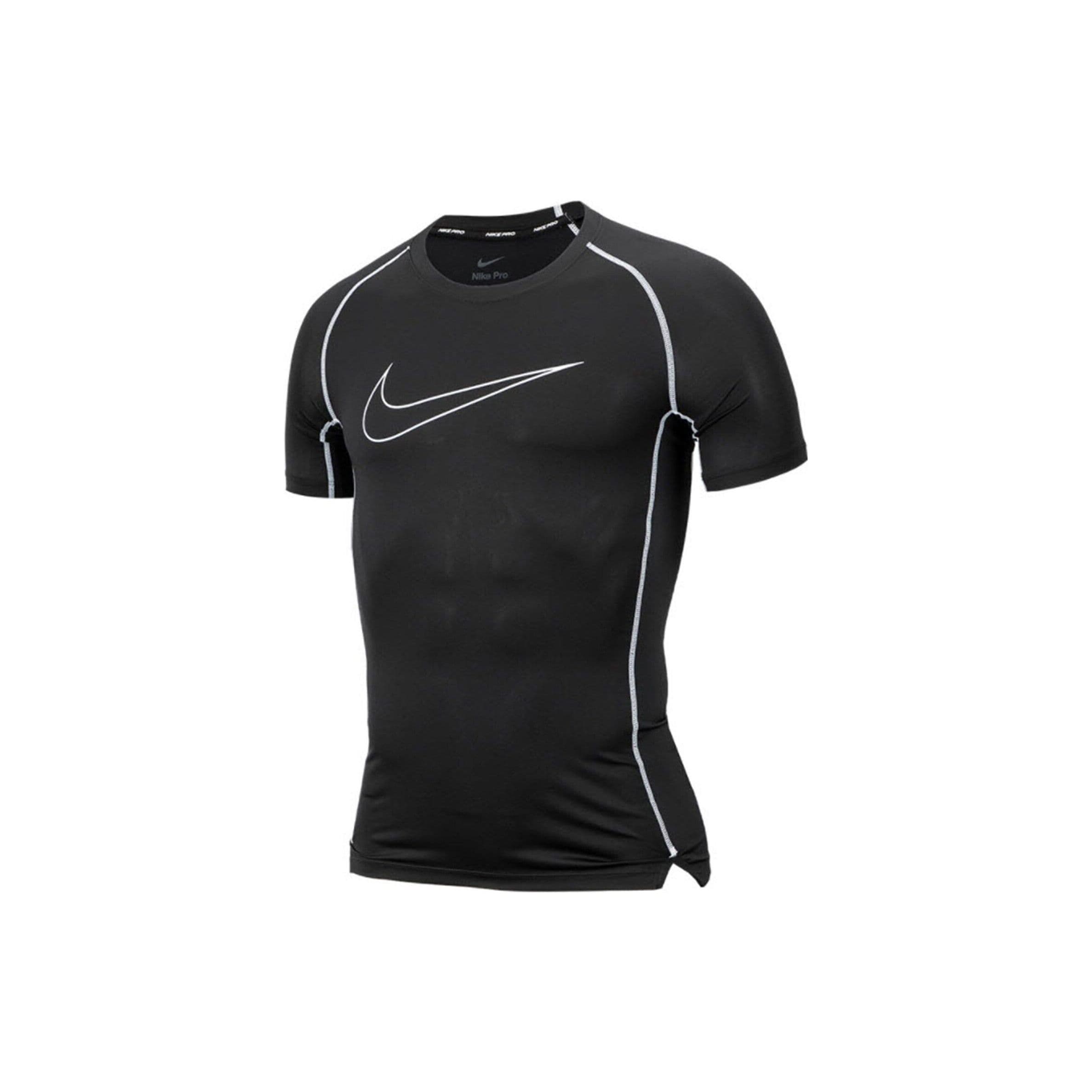 Nike Logo Print Breathable Sport Short-Sleeve Fitness Top Men Tops Black DD1993-011 L