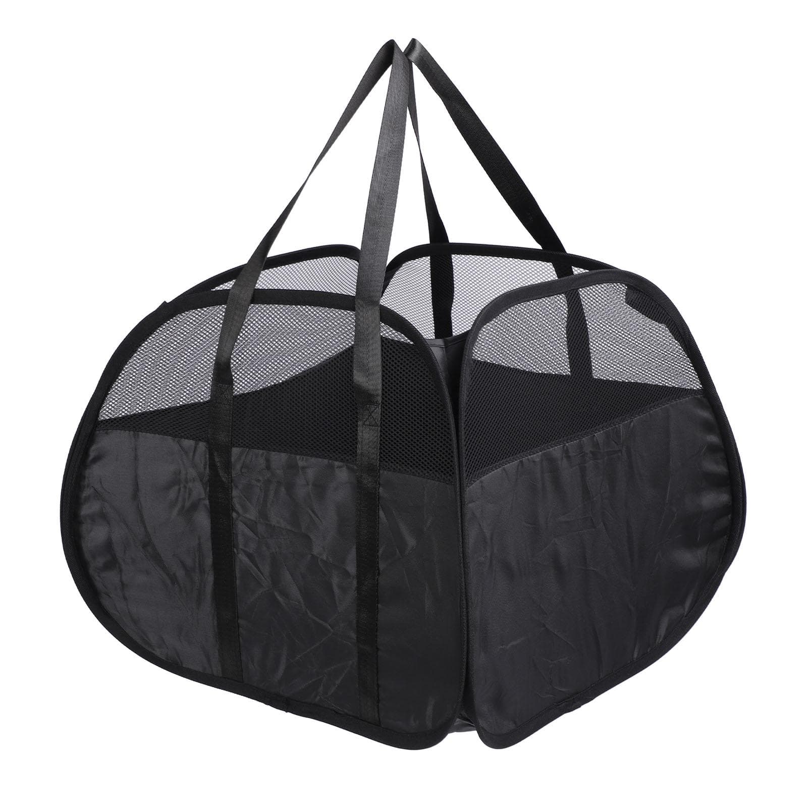 Foldable Laundry Hamper with Handles 90L Large Capacity Thickened Oxford Cloth Foldable Clothes black
