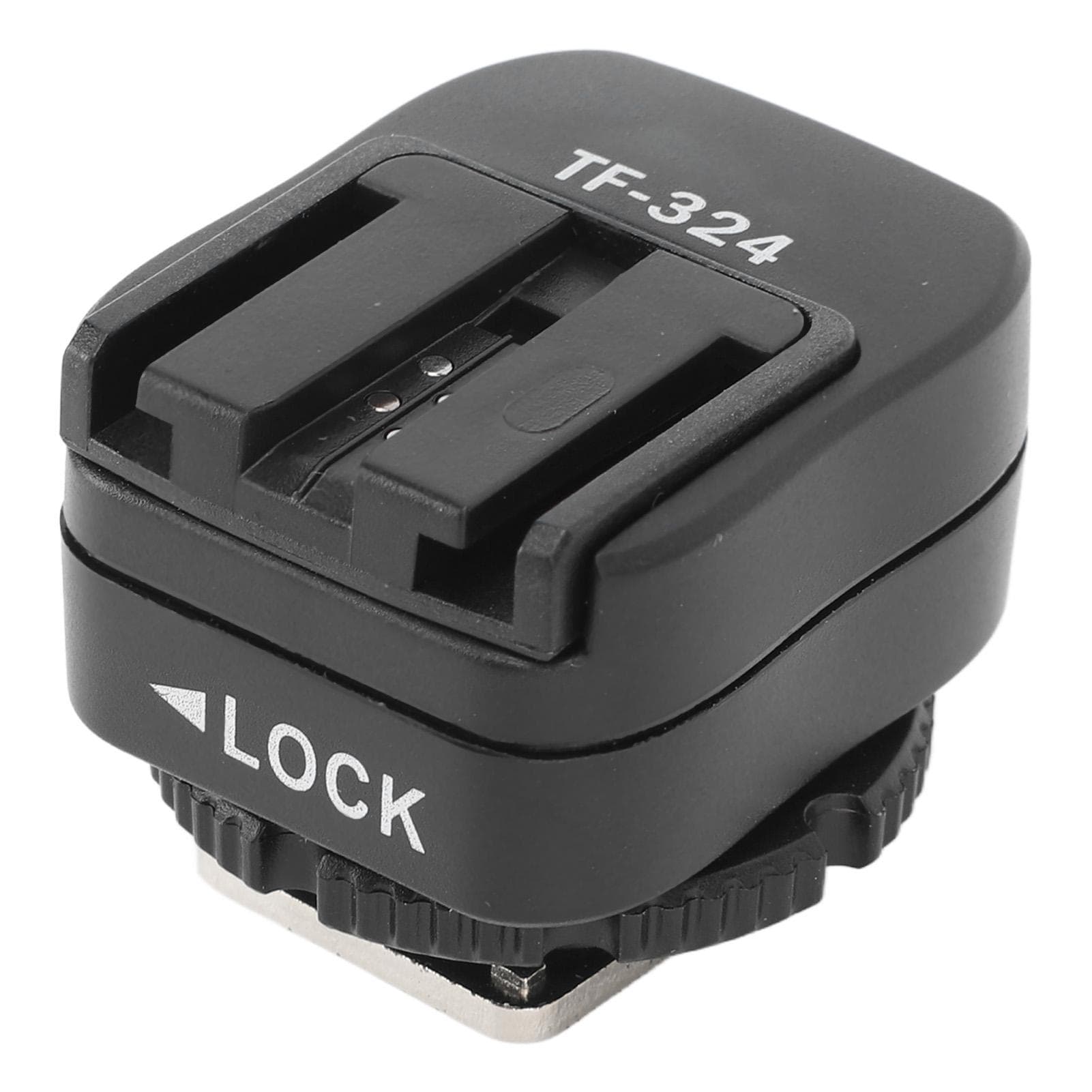 Flash Hot Shoe Adapter with PC Sync Port Easy Installation Stable Connection Camera Accessory for