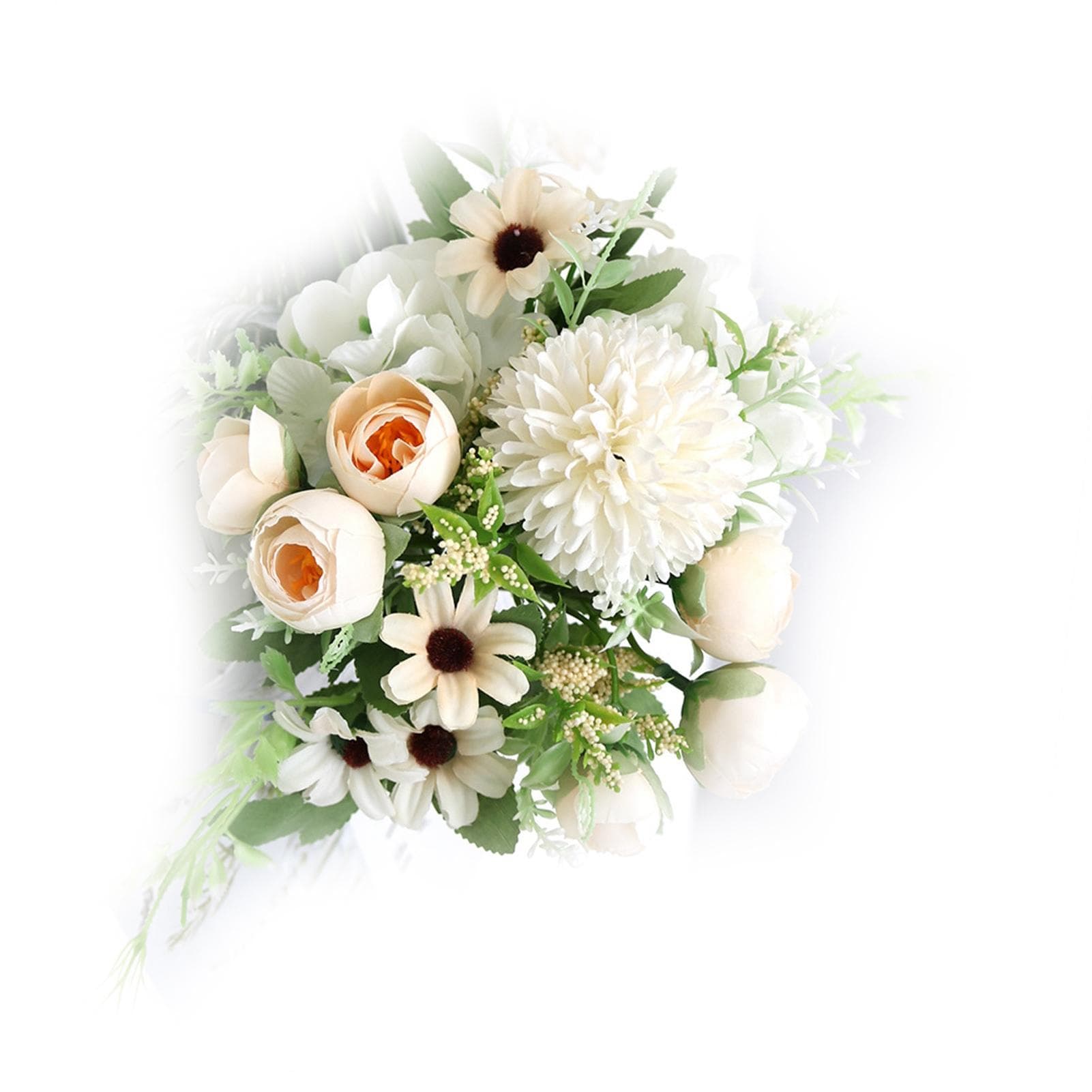 Fake Flower Ball Vivid Details Long Lasting Silk Simulation Flower Ball Arrangement Bouquet for champagne