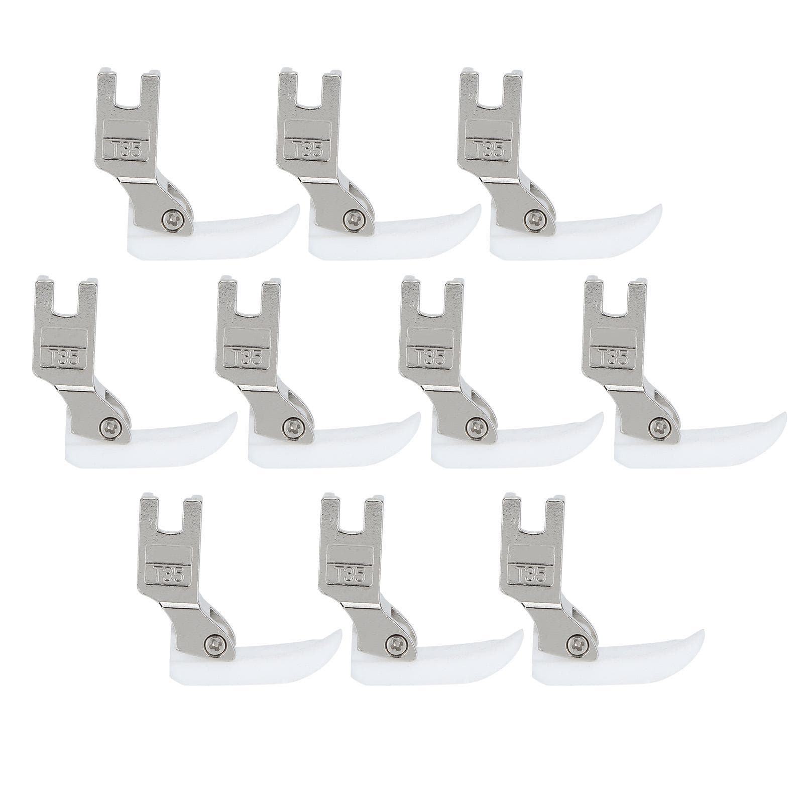 10Pcs Presser Foot Craft Supplies Industrial Sewing Machine Plastic Accessories T350