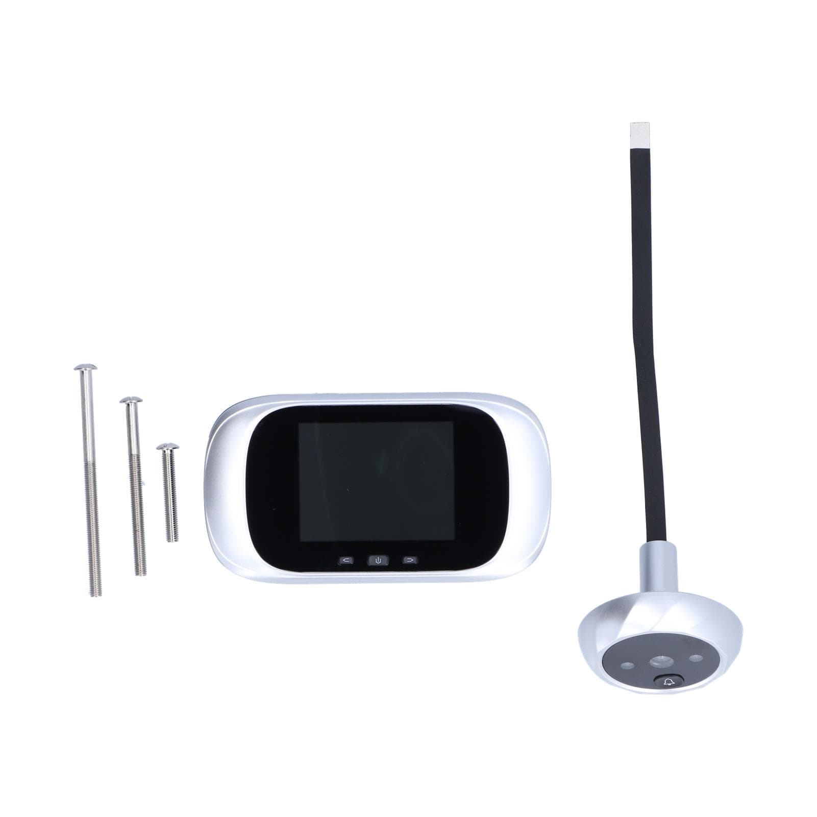 Digital Doorbell Camera 2.8in LCD Doorbell Viewer with Infrared Night Vision for Home SecurityGold silver