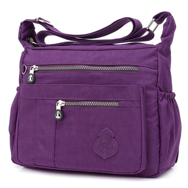 Nylon Bag Women's Diagonal Cross Bag One Shoulder Waterproof Nylon Bag New Lightweight Bag 32x11x24cm