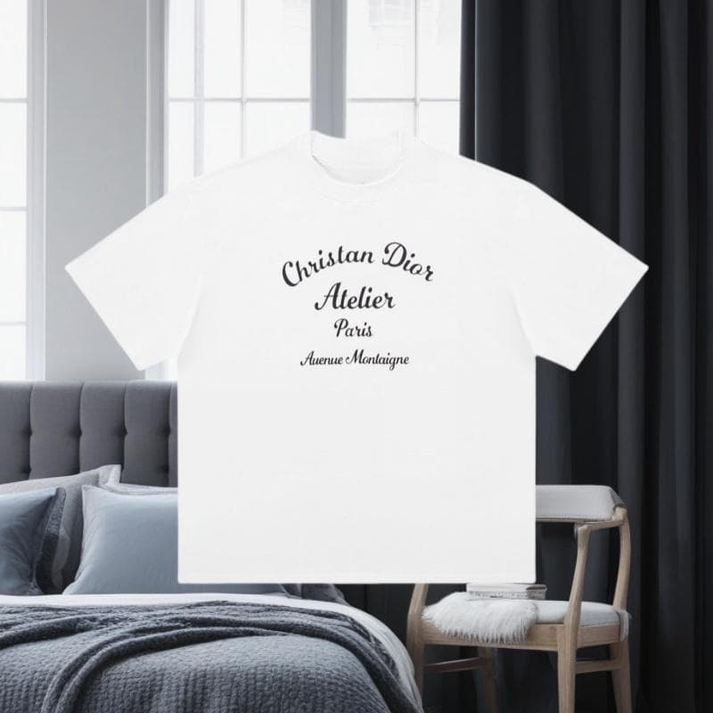 New Short Sleeved Pure Cotton Tshirt Trendy Brand Classic Letter Print Base Loose and Versatile Simple Men's and Women's T-shirt XL