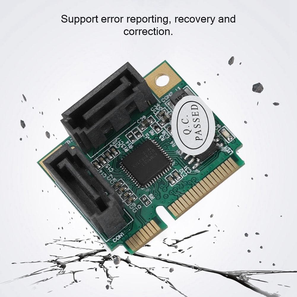 Mini 2 port PCI-e PCI to SATA 3.0 6Gbps Converter Hard Drive Expansion Card for Windows