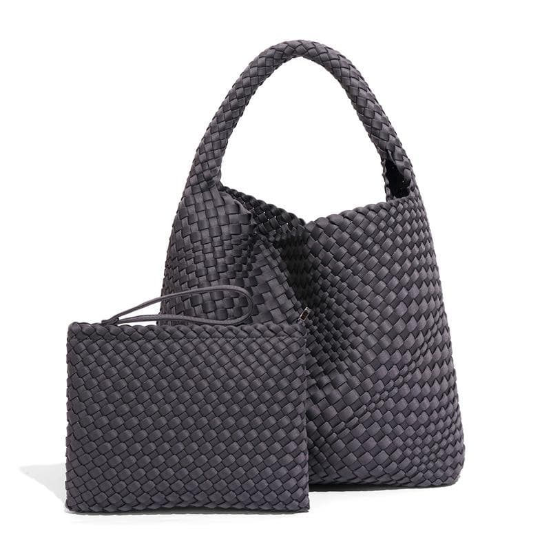Popular Hand-woven Handbag, Hand-held Tote, Single-shoulder Underarm Women's Bag, Fashionable, Retro, Trendy and Casual Texture