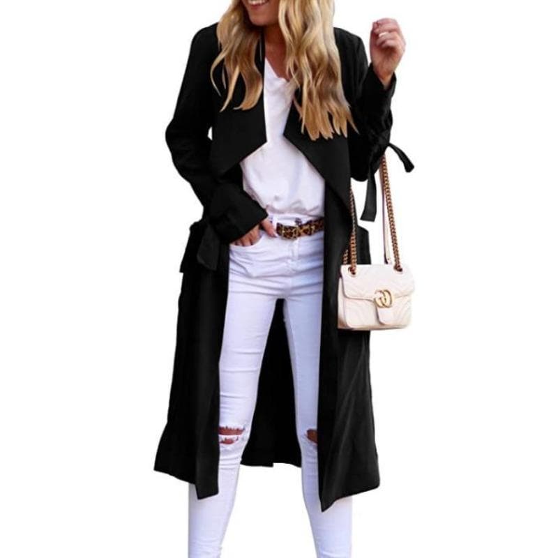 Autumn and Summer Sunscreen Clothes, Women's Trench Coat, Long Coat, Multi-color. L