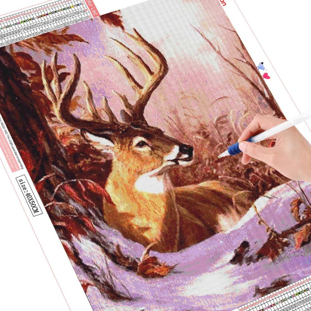 5D Diamond Painting Full Drill Deer Animal Handcraft Art Kits Home Decoration Embroidery 20X30CM