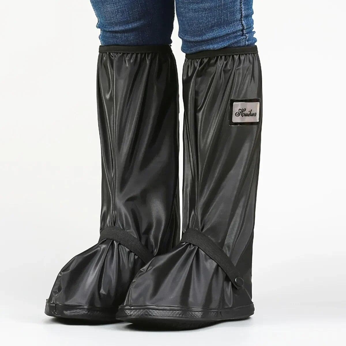 Motorcycle Boots Shoe Covers Covering Moto Waterproof Motorcyclist Raincoat Biker Rain Boot Rainy Days Outdoor L 40-42 black