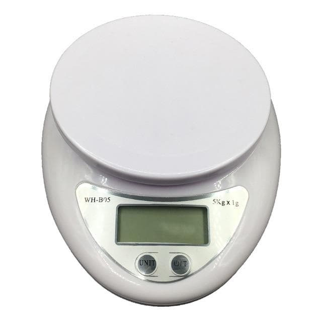 Portable Digital Scale LED Electronic Scales Postal Food Balance Measuring Weight LED Electronic Scales kitchen accessories 5Kg white
