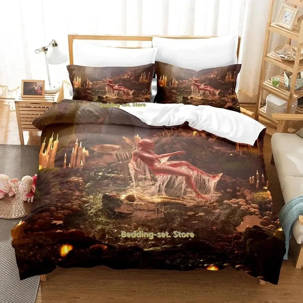 New Hip Hop Melanie Martinez Portals Bedding Set Cartoon Anime three-piece set Adult Kid Bedroom Duvetcover Sets 3D Kawaii Girls 70x133cm 2pcs