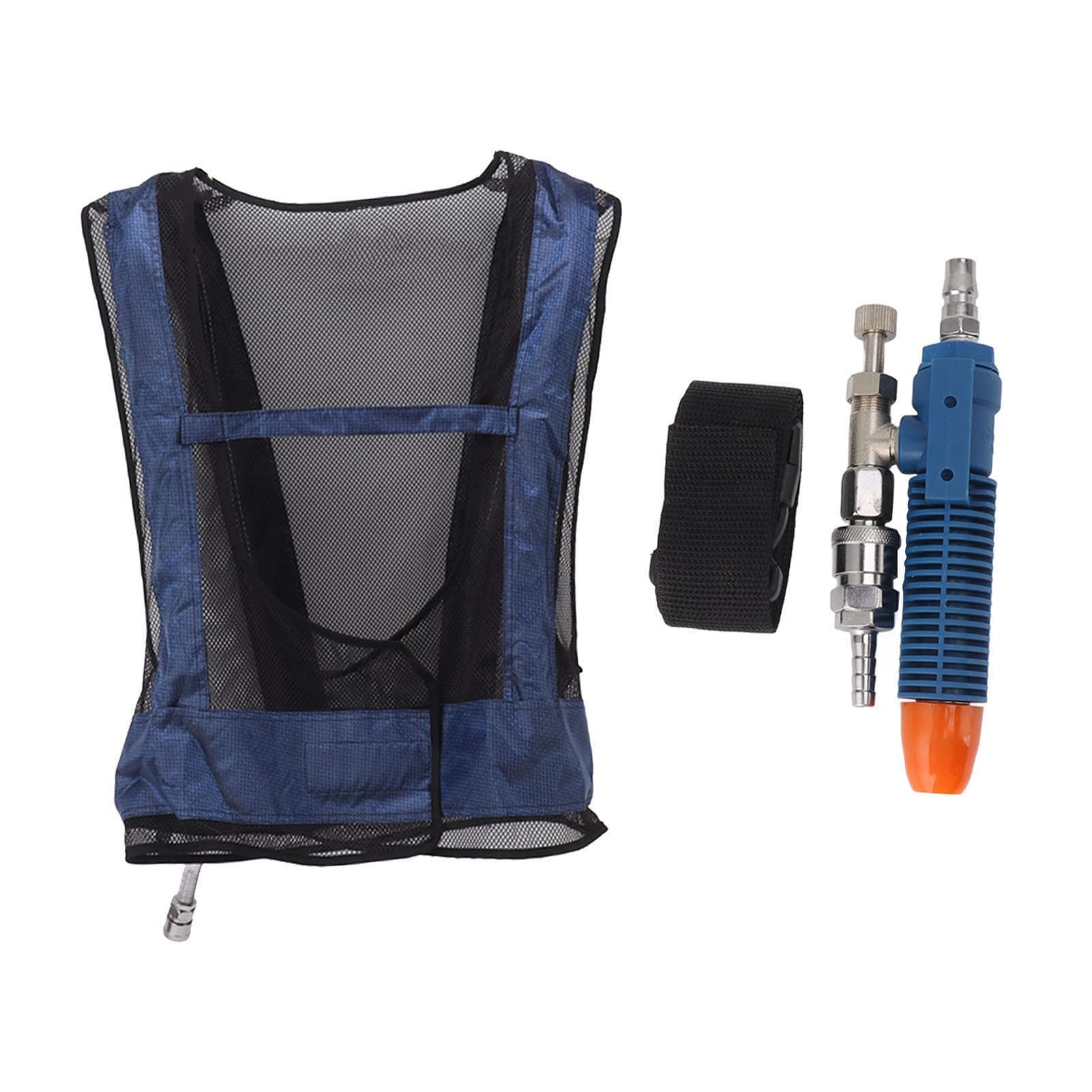 Air Conditioner Waistcoat Reduce Temperature Compressed Air Cooling Welding Vest with Belt Free