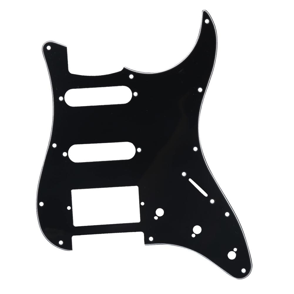 Quality 11 Holes Electric Guitar SSD Pickguard Accessory for ST SQ SSH Guitars(Black)