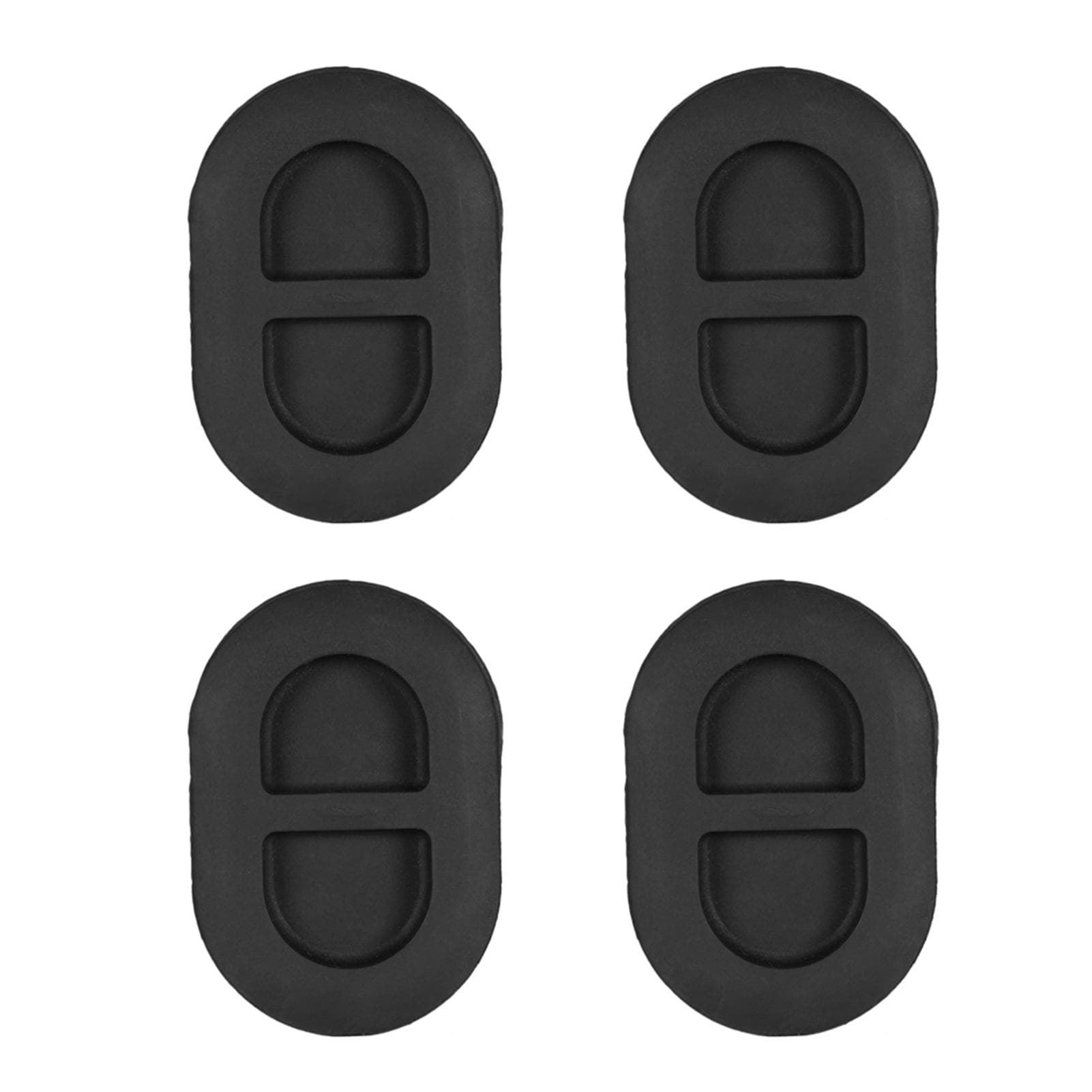 4Pcs Black Floor Pan Drain Plug Rear Floor Pan Body Plug Small Rubber Plug Fit for Jeep Wrangler JK black