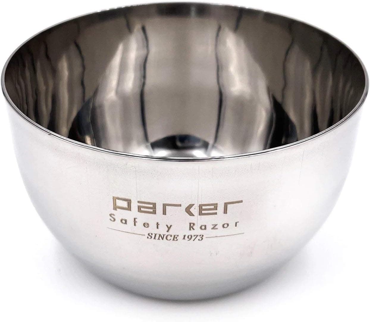 Parker Shaving Bowl (100% Stainless Steel SUS304 / 139g) - A great addition to your bathroom (Shiny finish/Simple design) - Shaving, Shaving Soap, Foa