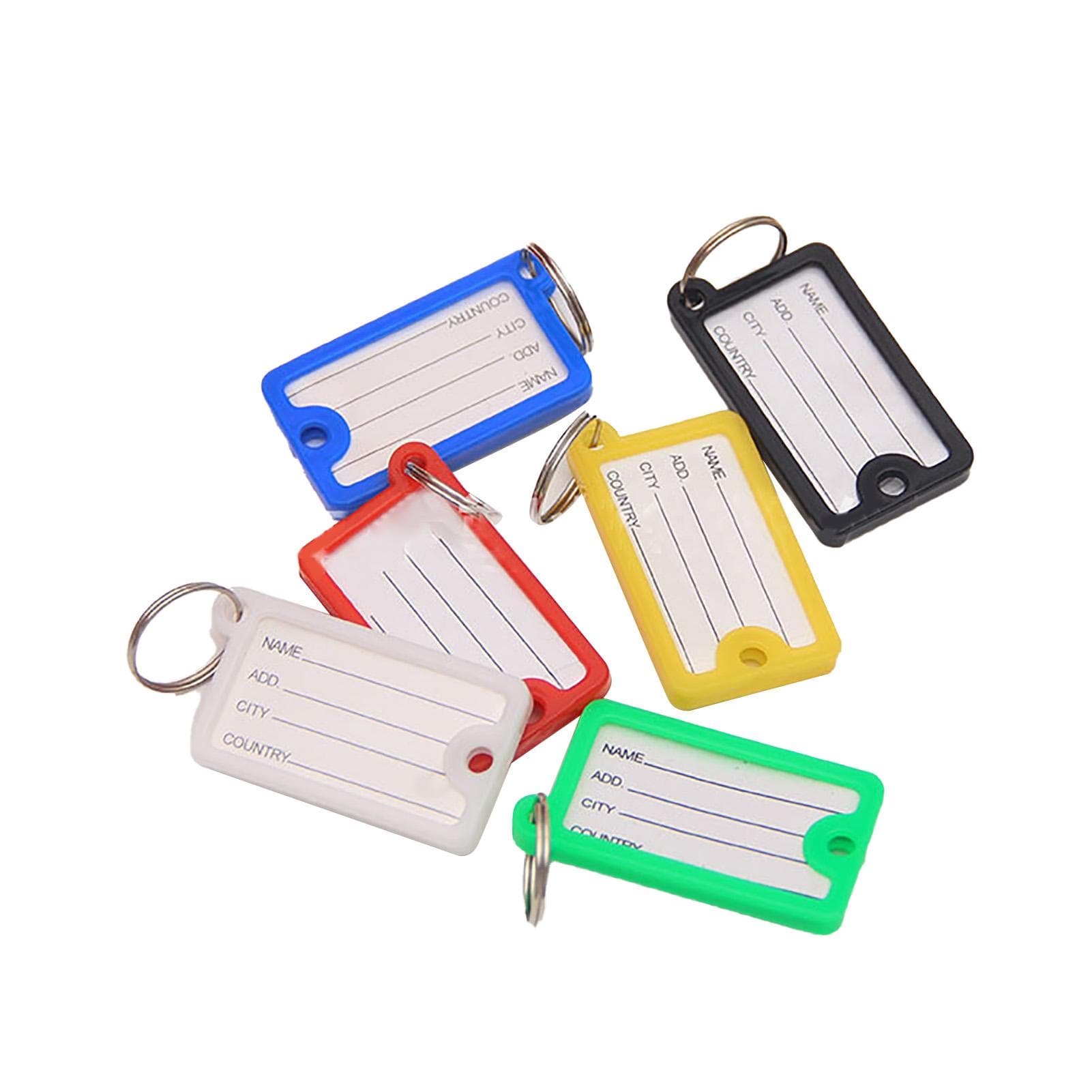 72PCS Keys Identifier Easy to Record and Identify Colorful PP Key Label for Office School Home
