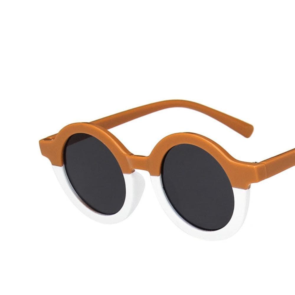 Korean Edition Childrens Sunglasses 6 Colors Girls Round Frame UV Protection Baby Sunscreen Sunglasses Outdoor