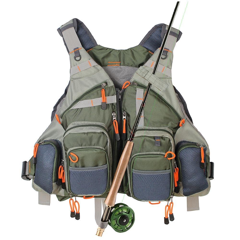 Kylebooker Fly Fishing Vest Pack FV01 green