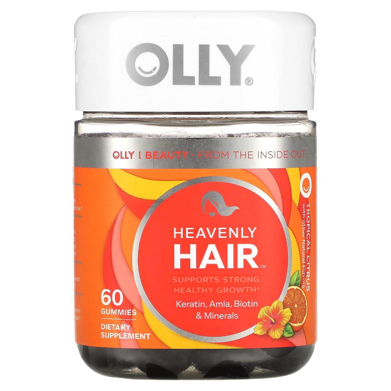 OLLY, Heavenly Hair, tropical citrus, 60 gummies