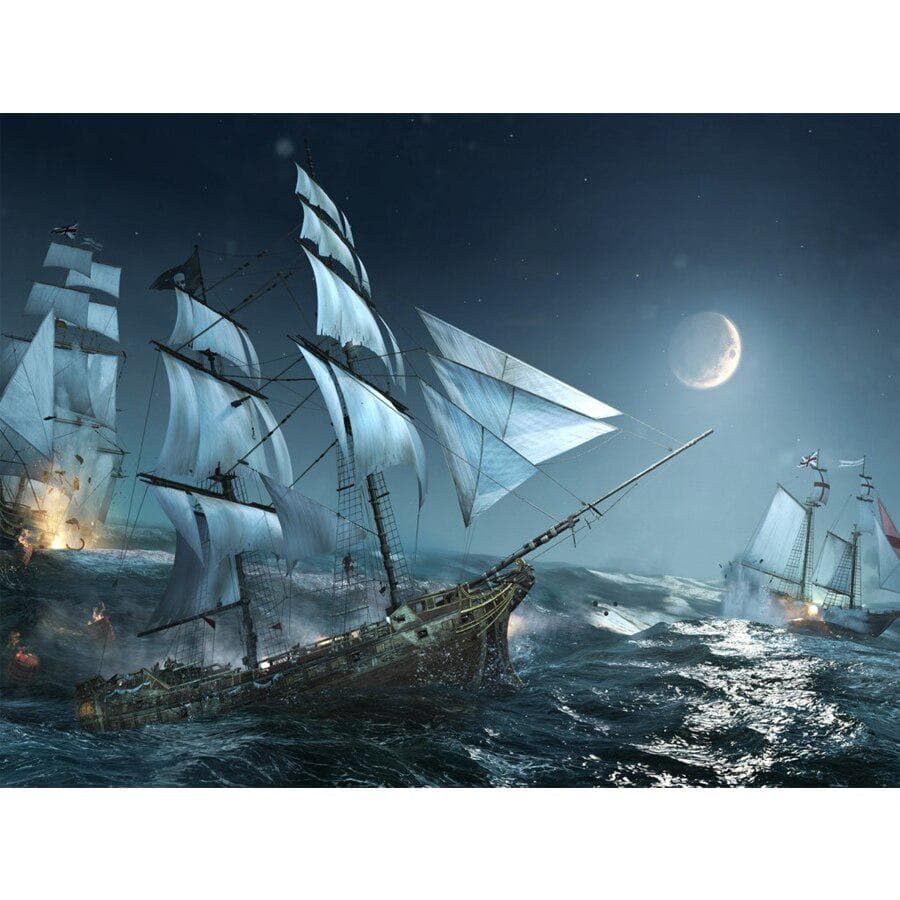 Diamond Painting Cross Stitch Caribbean Ship Pictures of Rhinestone Mosaic Diamond Embroidery 20X30CM