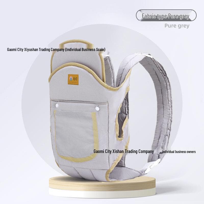 Four-Season Baby Carrier for Cycling: Dual Horizontal & Front/Back Use, Soothes Baby to Sleep Hands-Free.