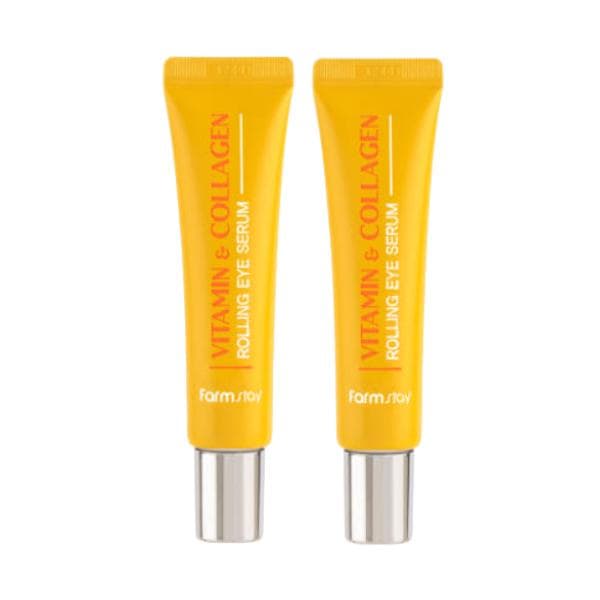 Farm Stay Collagen Rolling Eye Serum 25ml / 0.85 fl.oz. (10 Options) #Vitamin 25ml * 2pcs