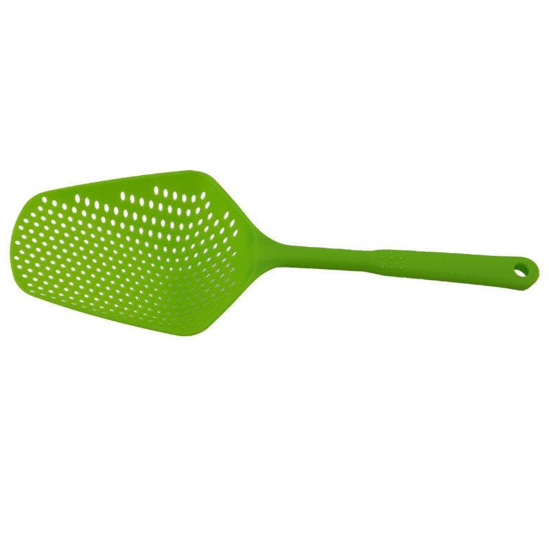 Creative Cooking Shovels Food Strainer Scoop Nylon Spoon Drain Gadgets Large Colander Soup Filter Household Kitchen Accessories green