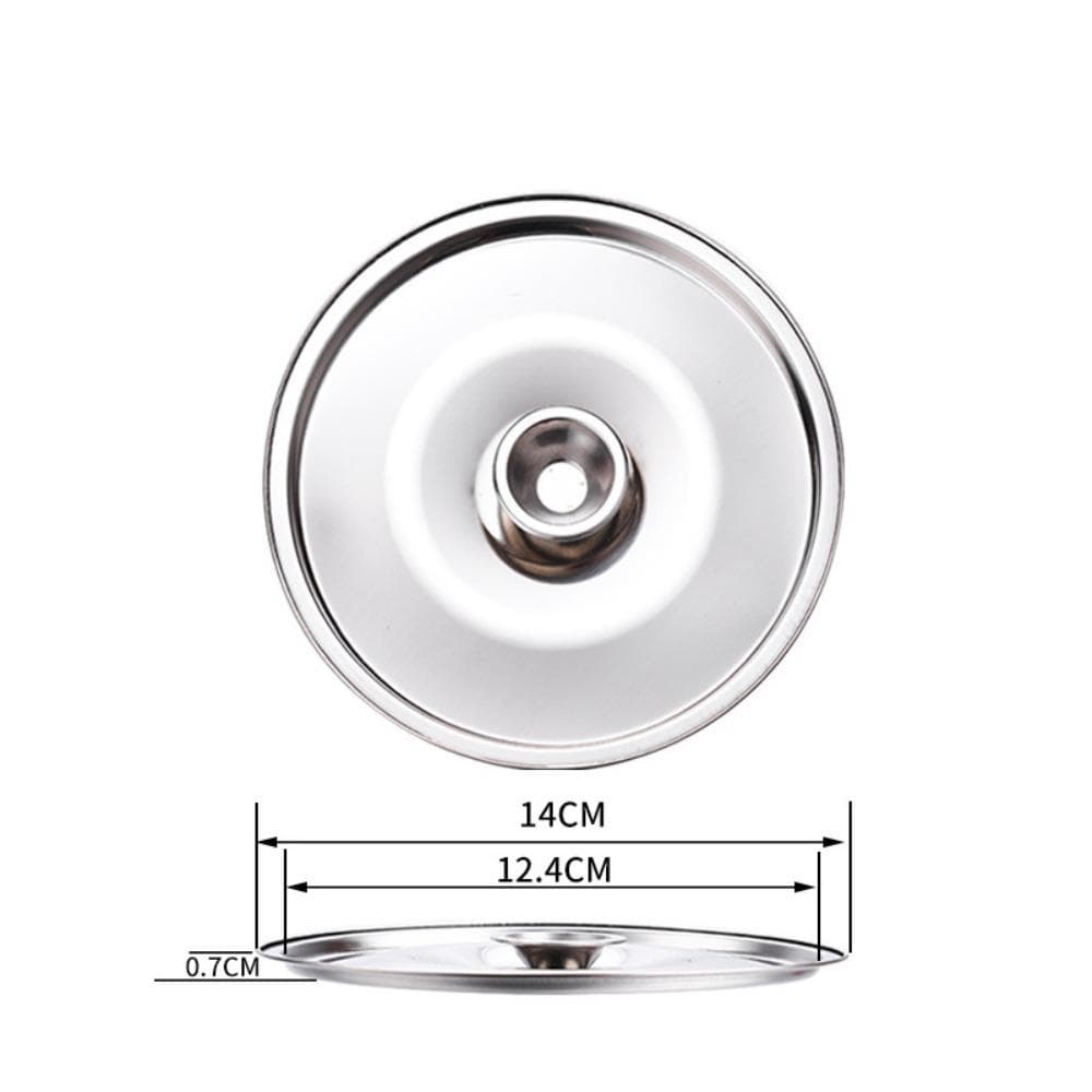 Stainless Steel Lid Pot Cover 10-24cm Saucepan Cover New Kitchen Food Lid Kitchen Supplies 14cm