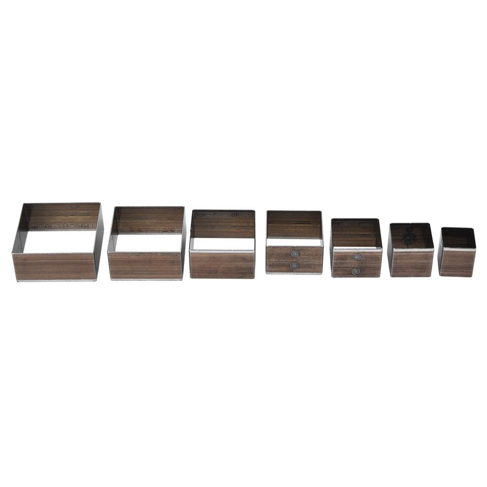 7Pcs 20-50mm Square Leather Craft DIY Leather Cutting Mold Die Leather Tool