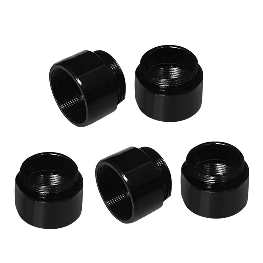 2PCS/Lot M12 Mount Thread Extension Adapter Zinc Alloy Extender M12 Lens Mount Extension Ring for MTV Interface CCTV Lens and Video Security Camera 5pcs black