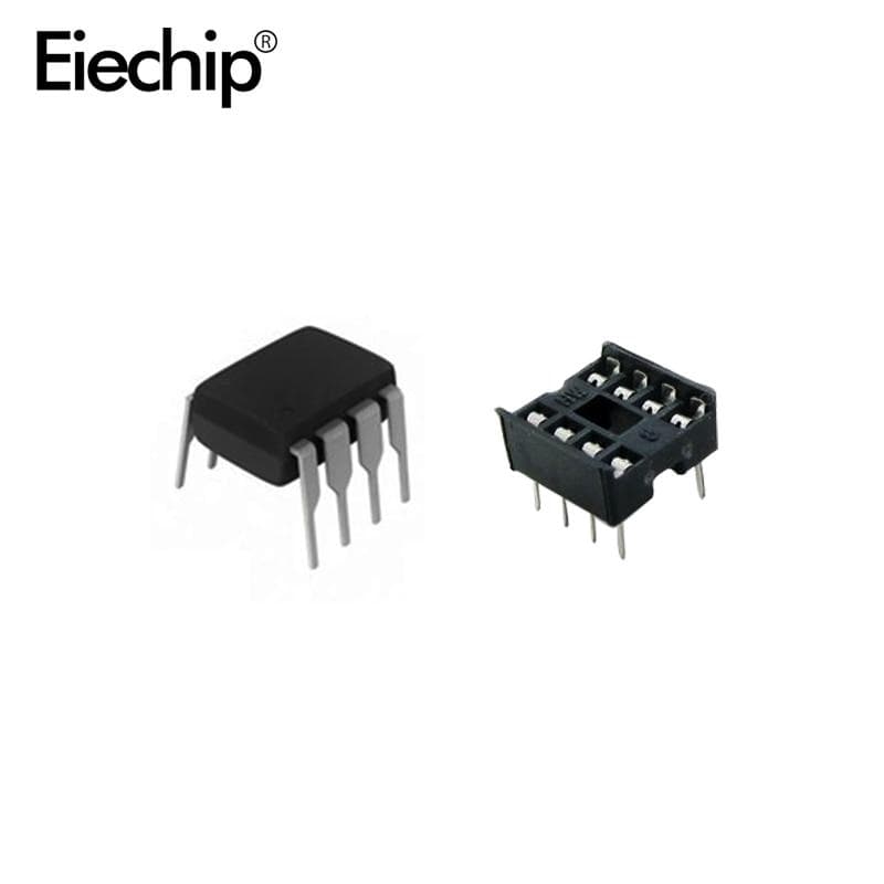 20pcs NE555 IC 555 & 8 Pin DIP Sockets (10 each) ic ne555 and Sockets DIP8 diy for arduino starter