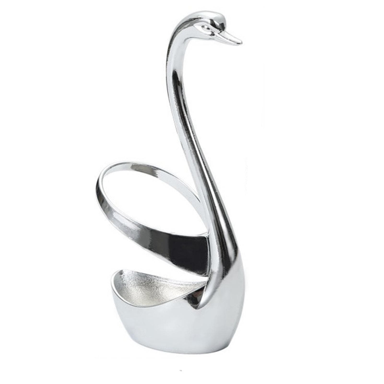Zinc Alloy Swan Fork Spoon Holder Household Cutlery Rack Tableware Storage Racks for Restaurant
