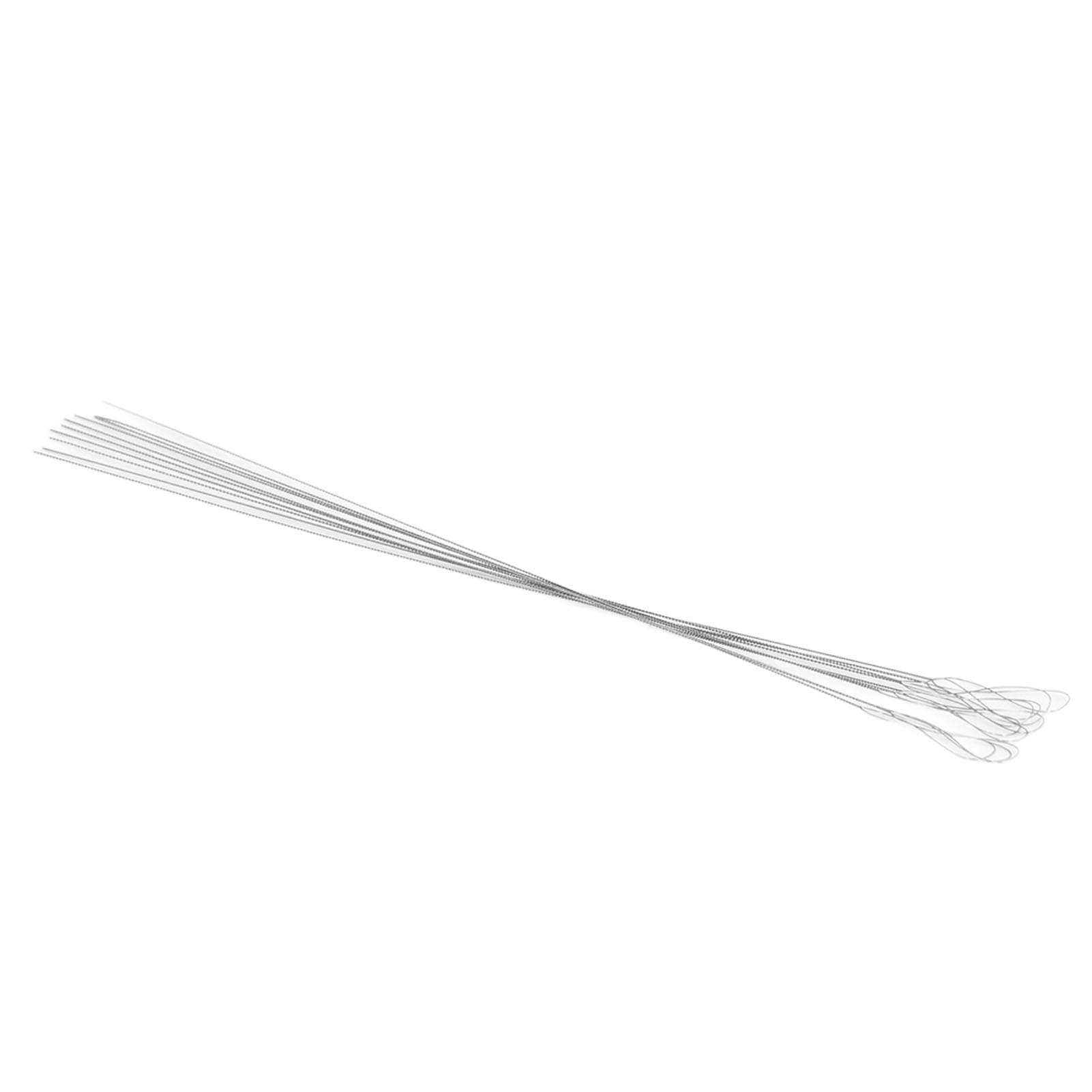 10pcs Twisted Beading Needles Collapsible Eye Flexible Stainless Steel Threading Needle for DIY