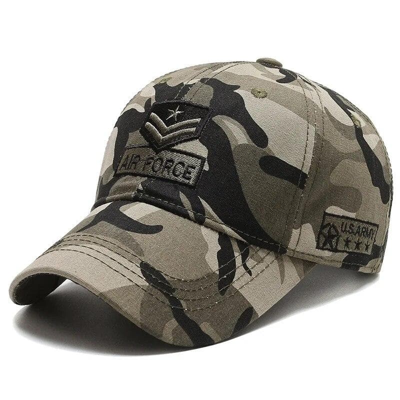 Four Seasons HatsMen's Trendy HatsKorean Casual HatsSpring and Autumn Outdoor SunhatsCamouflage Sunscreen Men's Baseball Caps Adjustable camouflage