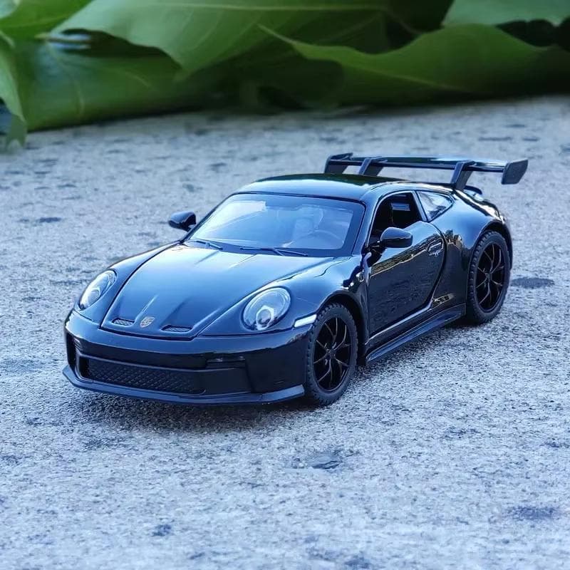 1:36 Toy Car Model Porsche 911 GT3 RS Super Racing Car Alloy Diecast Miniature Vehicle Collection Ornaments Gift Suitable for Children Boys black