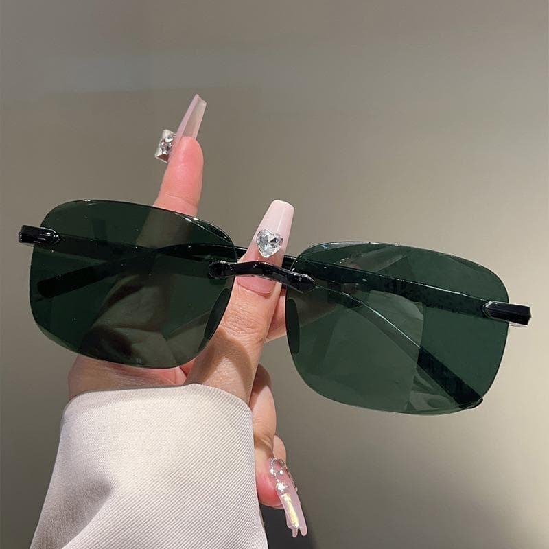 Fashionable UV Resistant Sunglasses for Men and Women High-end Frameless Design Lightweight and Durable