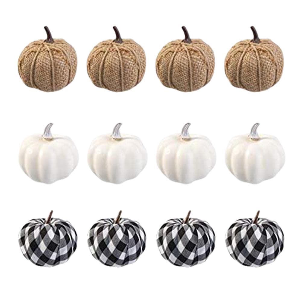 Artificial Pumpkins Harvest Fake Pumpkin Models for Fall Thanksgiving Halloween Decoration