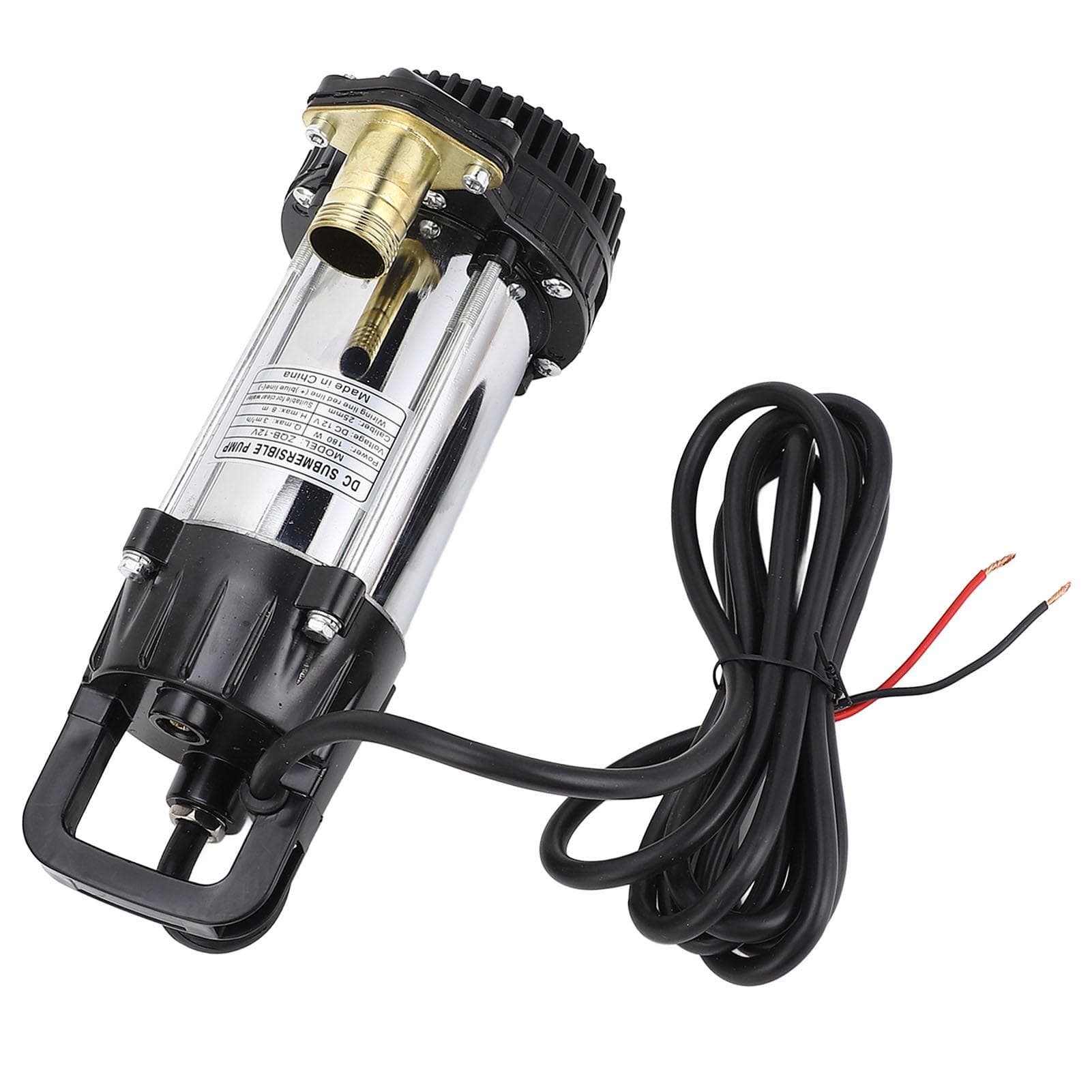 DC Submersible Pump 12V 180W 3meter3h 8m Lift Brushless Copper Motor for Ranch Farm