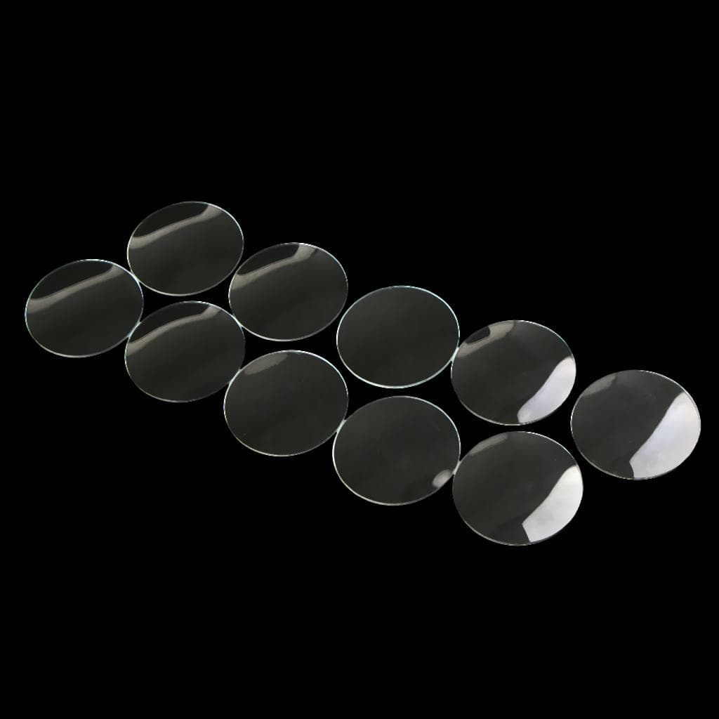 10pc Domed Mineral Glass Mirror Watch Lens Replacement Parts Watchmaker 28mm 33mm clear