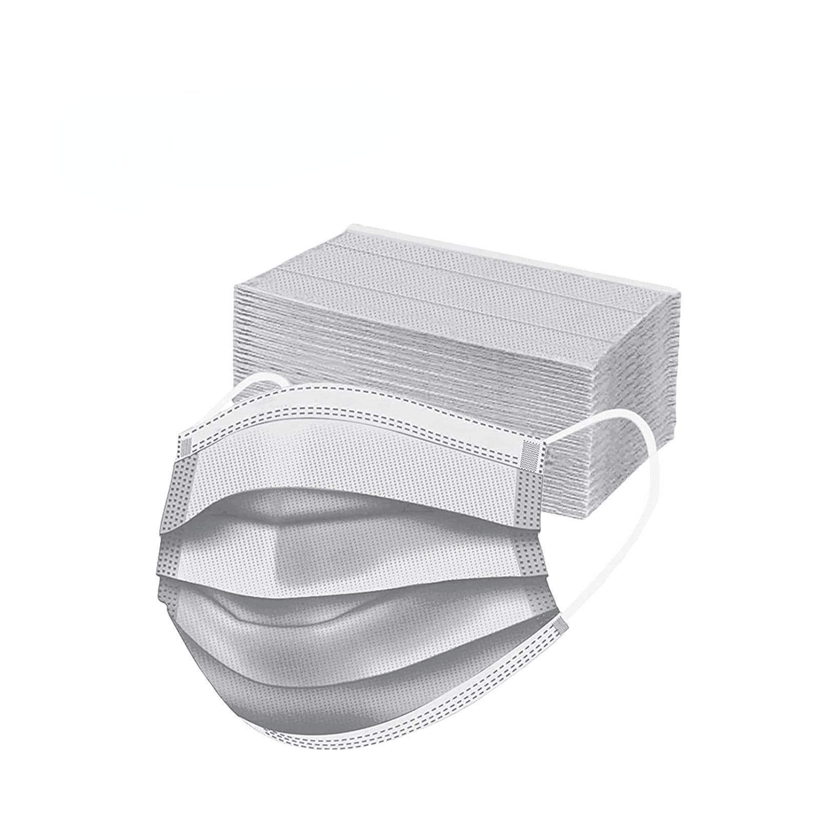 50-200PCS Adult Disposable Non-woven 3-layer Filter Mouth Mascarillas Face Mask Breathable Multicolor Mask 50pcs grey