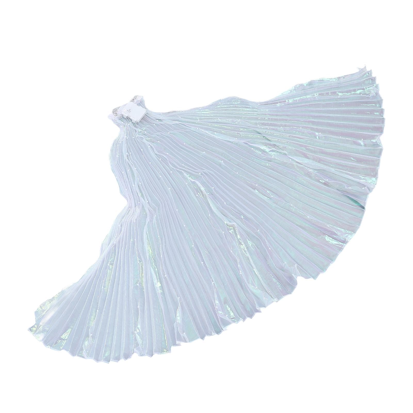 LED Wing Glow Light Up Belly Dance Costumes with Sticks Child Performance Clothing for Carnival