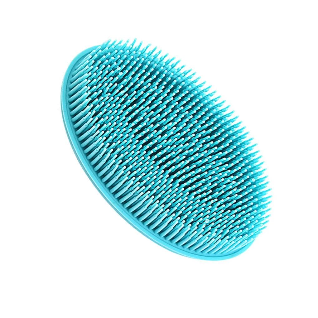 Soft Silicone Body Brush Wash Bath Shower Exfoliating Skin Fit For Baby Bath Shampoo Facial Massage Brush Supplies Dropship blue