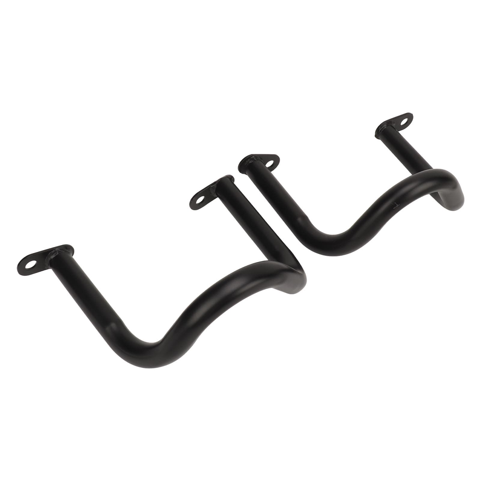 2PCS Engine Crash Bar Iron Hard Anodized Carbon Black Surface for Interceptor 650 Continental 650