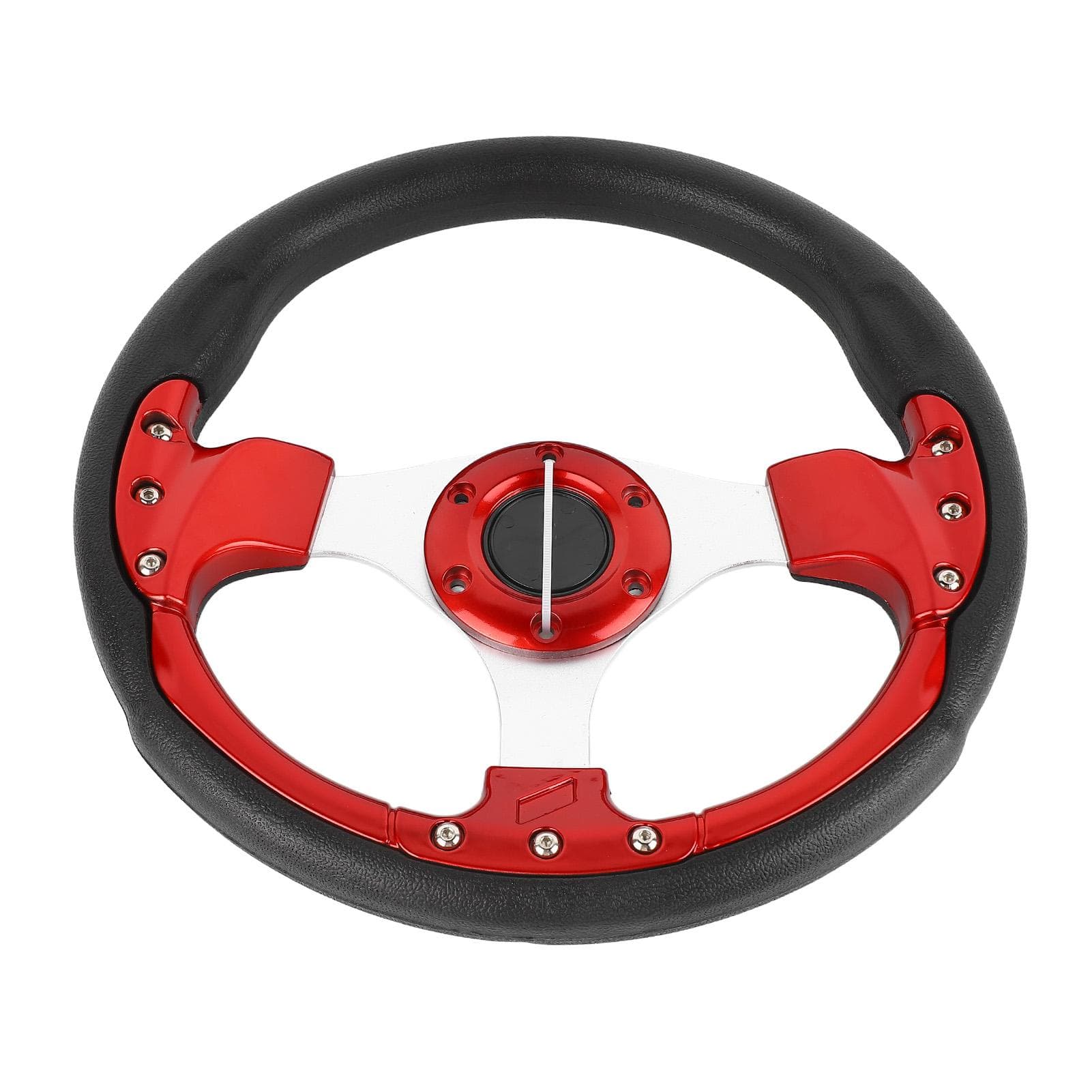 13in Car Steering Wheel Universal Auto Steering Wheel Modification for Most Sedans and SUVs Red