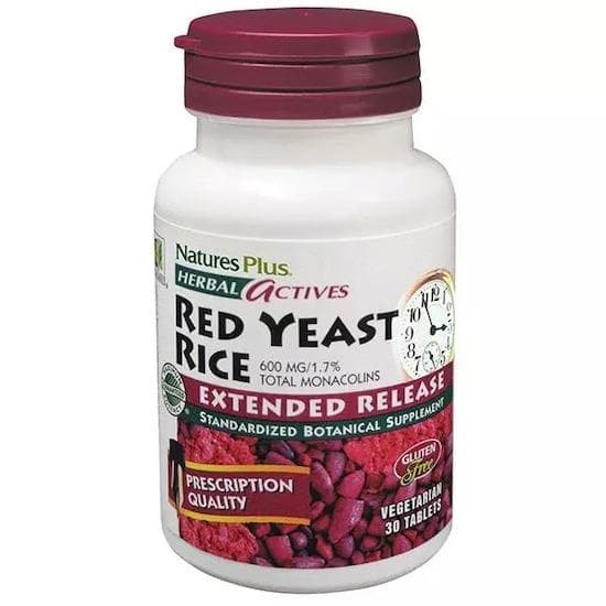 NaturesPlus- Herbal Actives, Red Yeast Rice, 600 mg 30caps